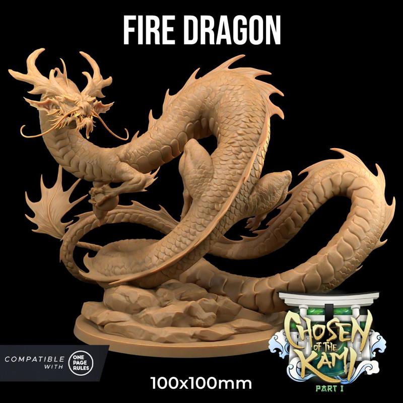 Asian Fire Dragon - Pre Supported