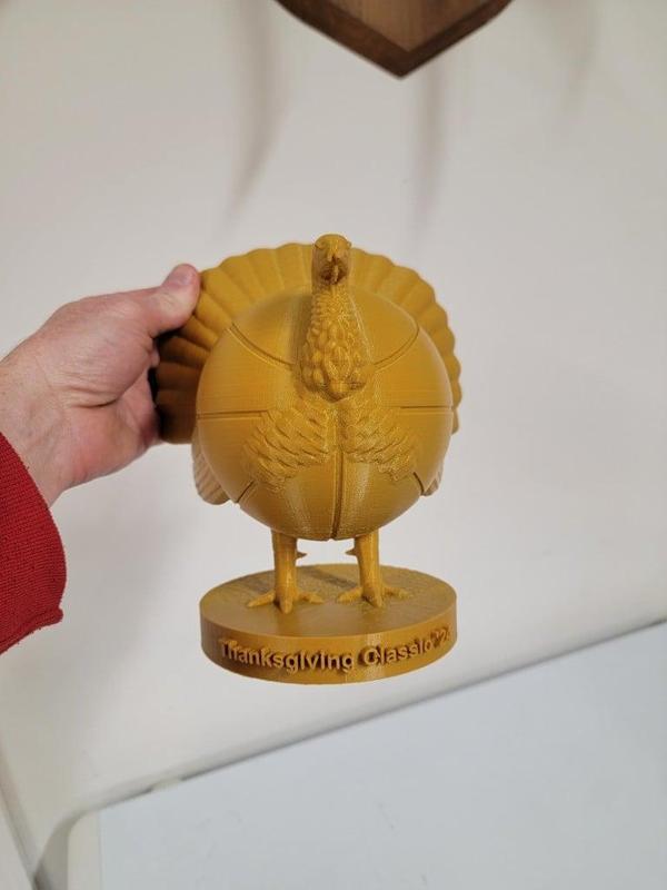 Thanksgiving Turkey Basketball Trophy