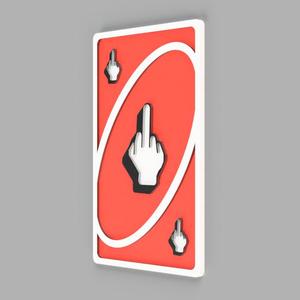 middle finger uno card