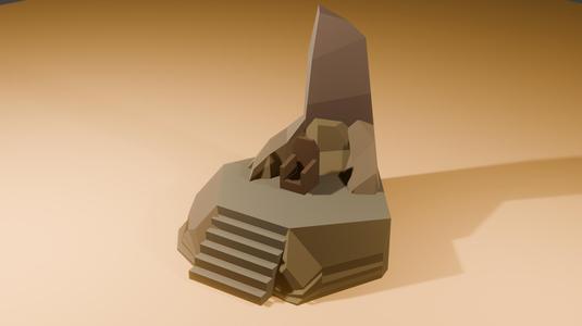 D&D Throne Scene | Low Poly