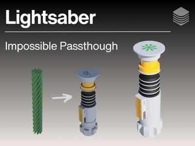 Luke Skywalker Lightsaber Impossible Passthrough