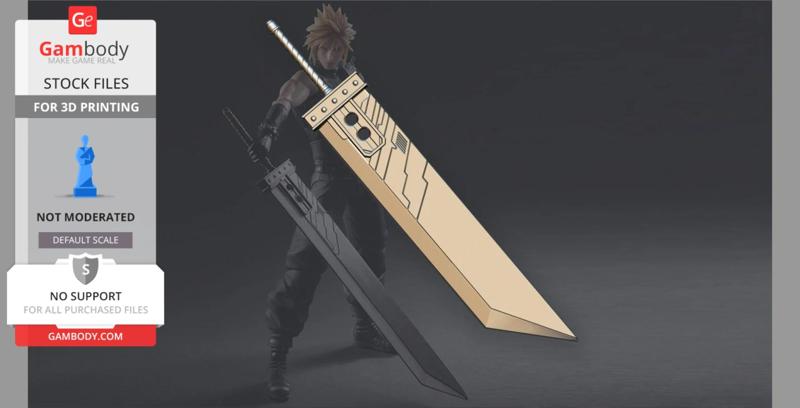 Buster Sword Cloud - Final Fantasy VII