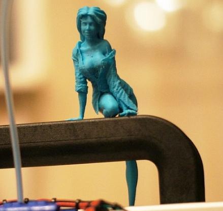 Sexy girl placed on Display