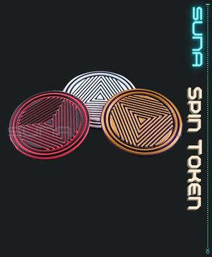 Spin Token - Circle w Triangle Pattern