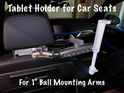 Universal Car Tablet Holder - 1" Ball Arm Mount 