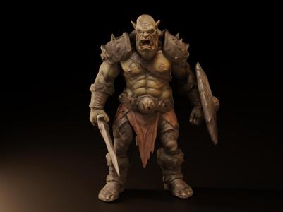Mordor Orc warrior - DND miniature