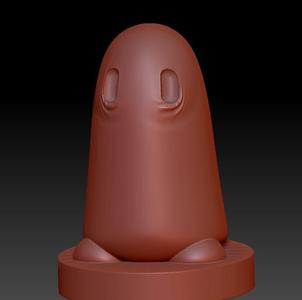 Sad Ghost Eyes W Base.stl