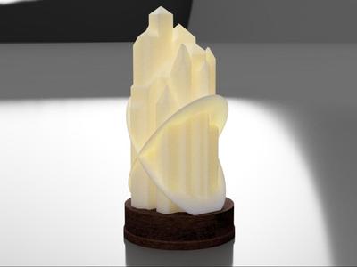 A CRYSTAL LAMP