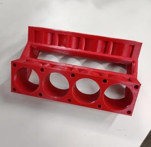 Engine block with view port   