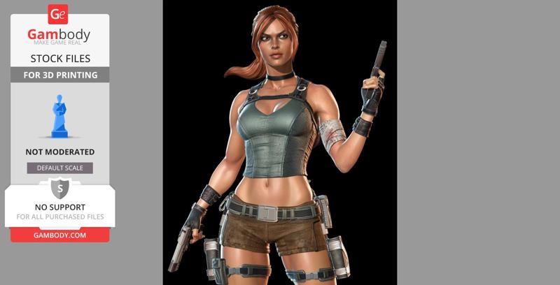 Lara Croft 3D Printing Model