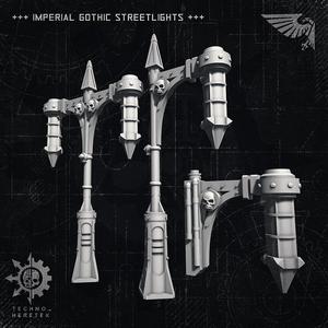 Imperial Gothic Streetlights - Imperium Scatter Terrain 40k