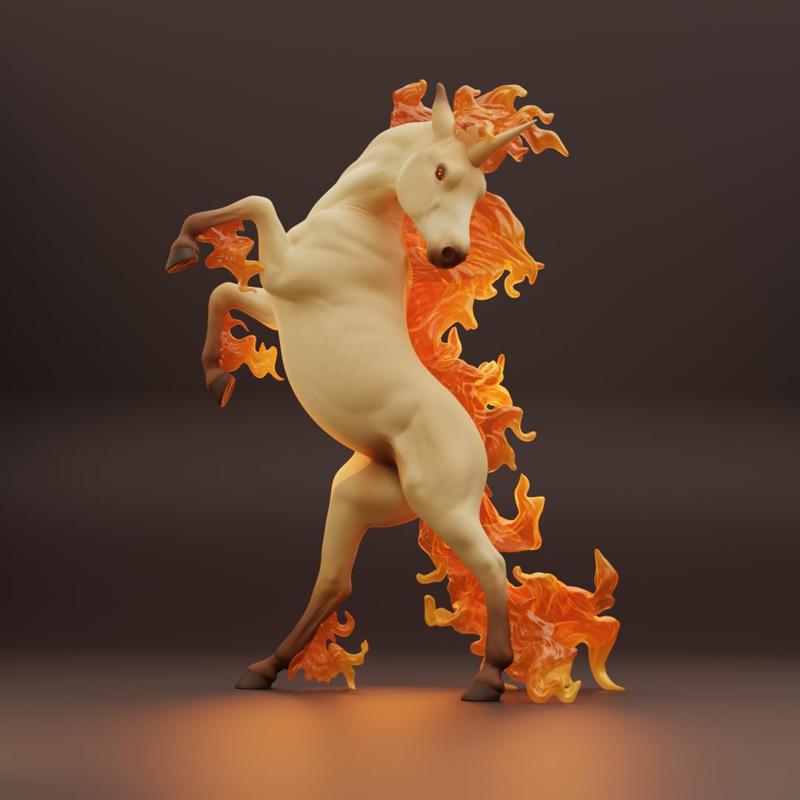Rearing Rapidash Pokémon