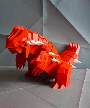 Groudon Low Poly