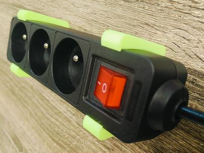 electrical power strip wall mount clip - new type