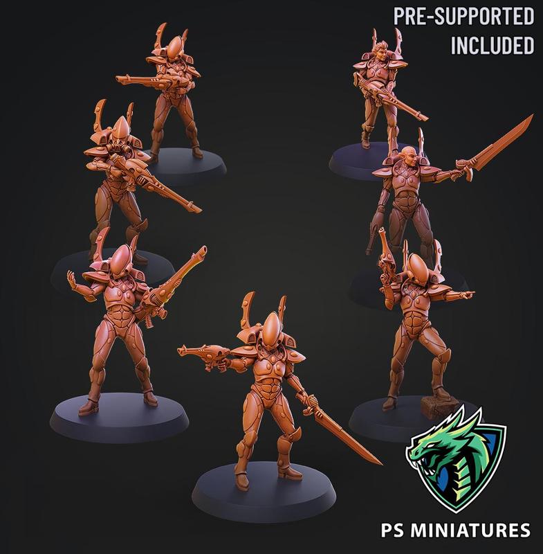 Space Elf Male Soldier Bundle - 40 variants