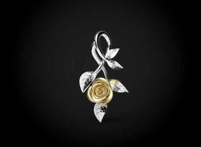 Rose pendant
