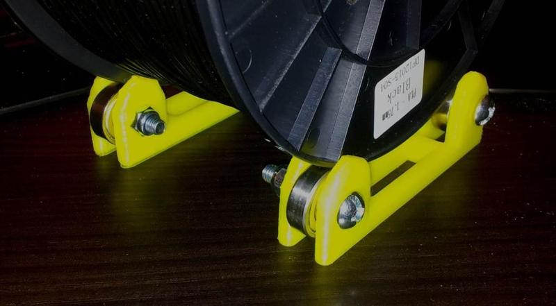 Filament Spool Holder Roller Stand Designed for 608Z bearings.