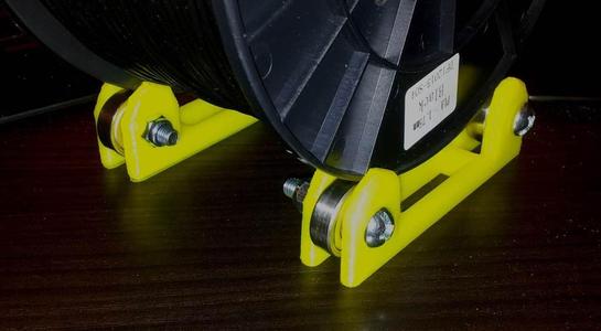 Filament Spool Holder Roller Stand Designed for 608Z bearings.