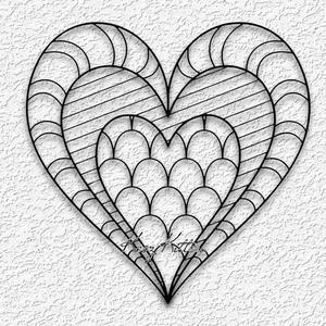 CANDY SWIRL HEART wall art Mandala love home decor