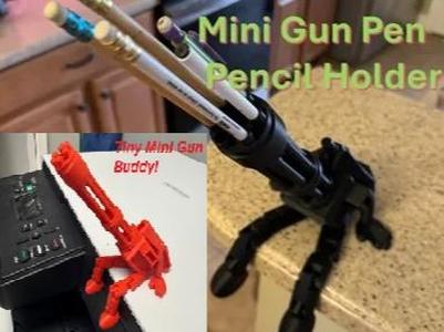Mini Gun Buddy! Pen / Pencil Holder