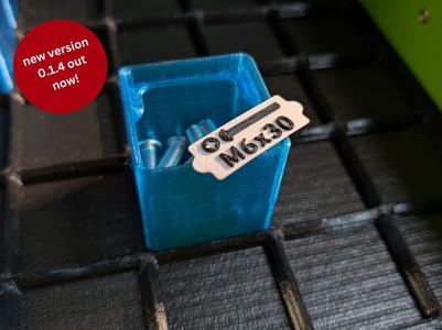 Swapfinity - Gridfinity Bins w/ Quick Swap Labels
