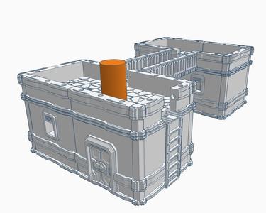 Modular 28mm Scifi Building Components
