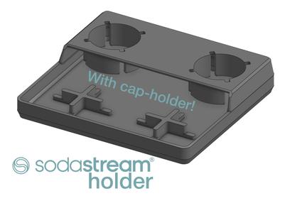 Sodastream bottle dryer with lid holder