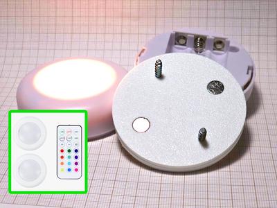 RGBW Puck Lights Bolt or magnet attachment - KC007