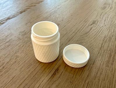 Small Diamond Patterned Jar