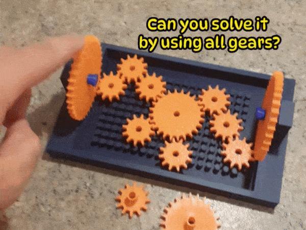 Gear Pathing Maze concept level