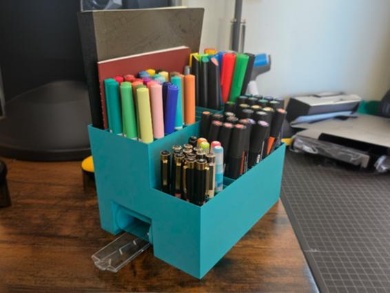 Pen holder for 96 markers, pens, and brushes
