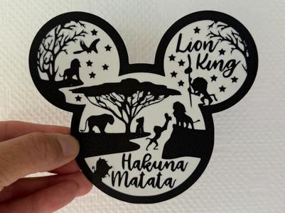Decor Mickey shape - The Lion King color - Disney