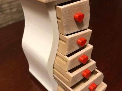 Tiny chest of drawers x6