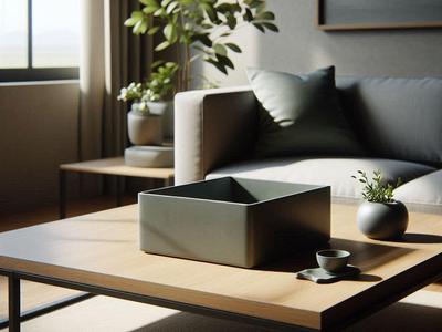 Minimalist Square Designer Bowl, Catch all Caddy