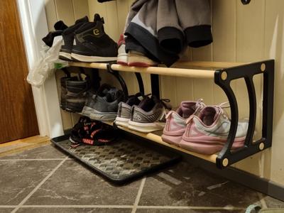 DIY shoe rack
