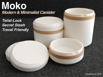 Moko: Modern & Minimalist Twist-Lock Canister