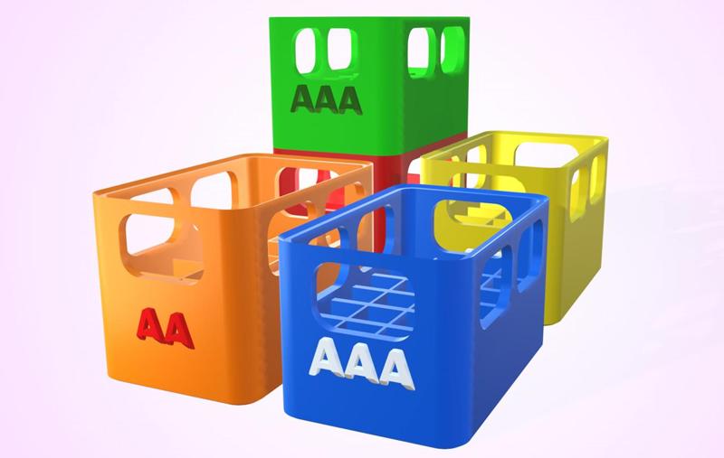 Stackable Crate For Batteries