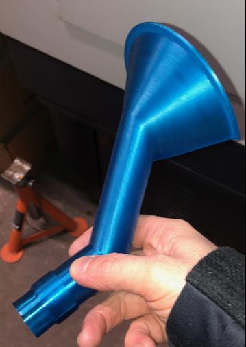 funnel with cut out