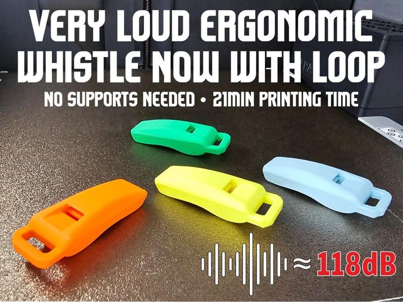 Ergonomic Design Loud Pocket Whistle