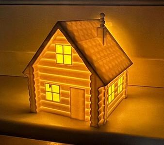 Cozy Christmass Cabin Tea Light