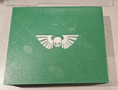 Astra Militarum themed organiser lid / dice tray