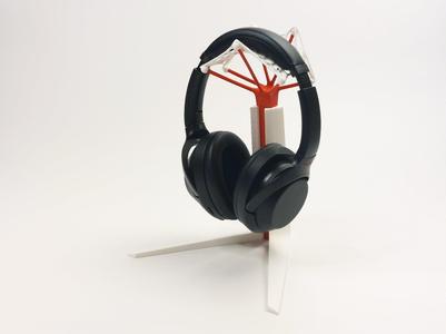 Organic design headphones stand