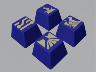 Neon Valorant Keycaps