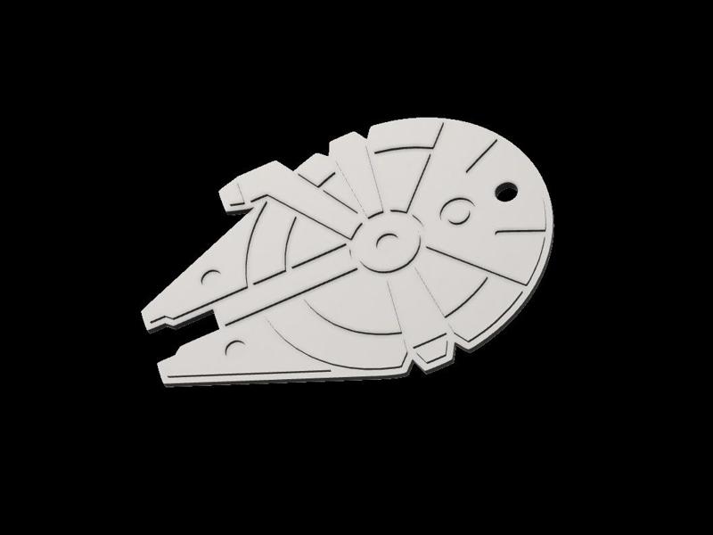 Starwars Millenium Falcon keychain