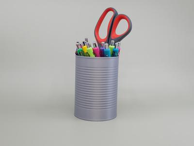 Tin Can Pencil Cup / Vase