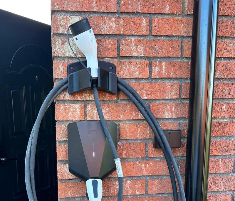 EV charger cable holder