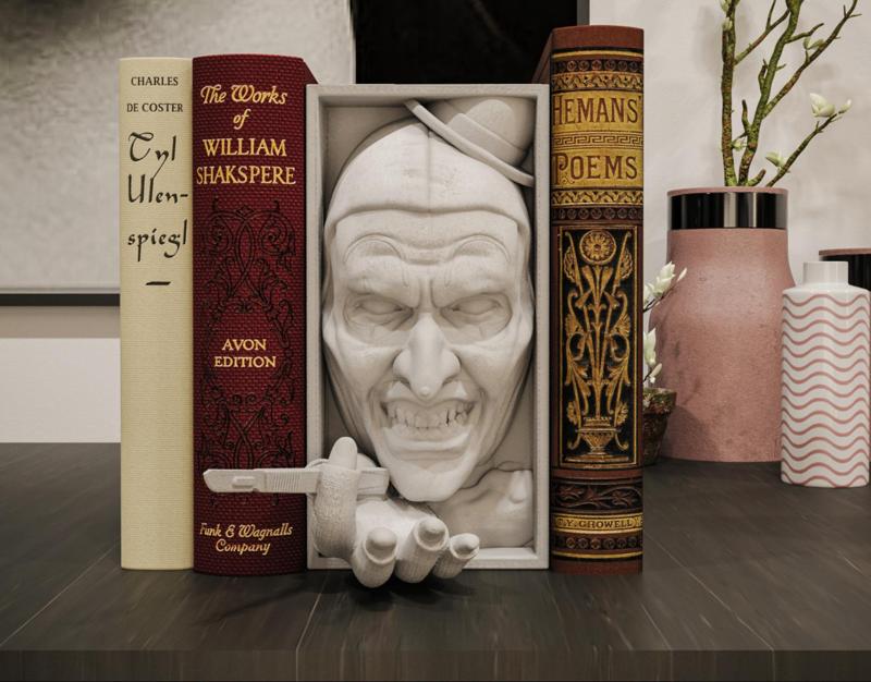 Art the Clown Book Nook and Wall Mount