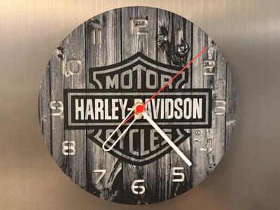 wall / desk clock Harley Davidson Logo HueForge