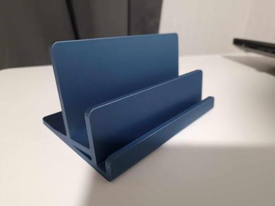 Vertical laptop and tablet stand