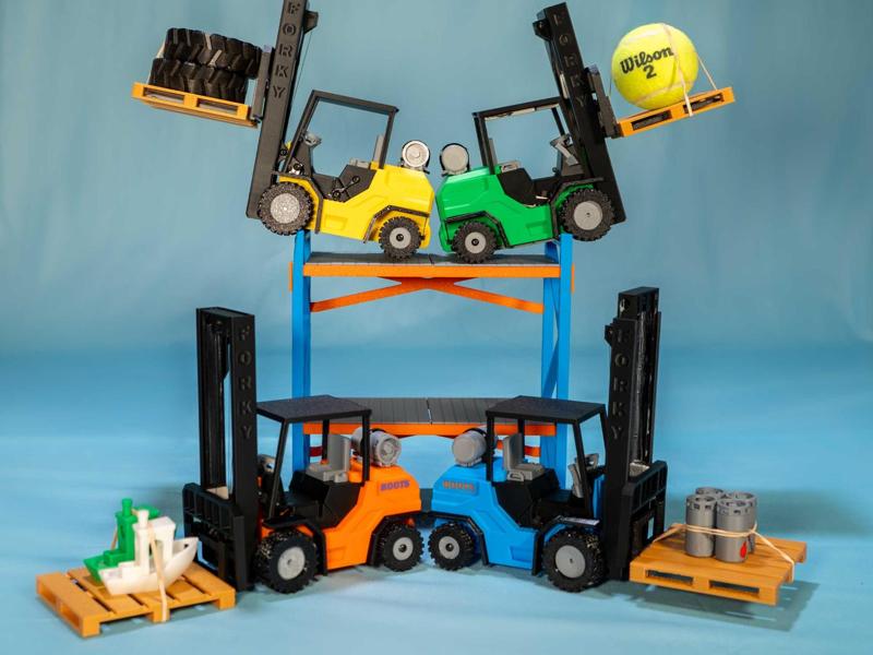 3D Printed RC Forklift - DIY